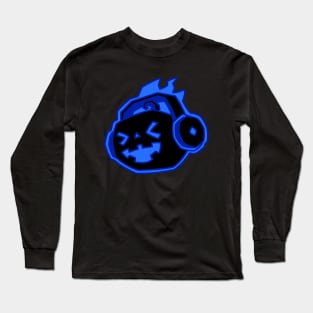 Party Pumpkin - Blue Long Sleeve T-Shirt